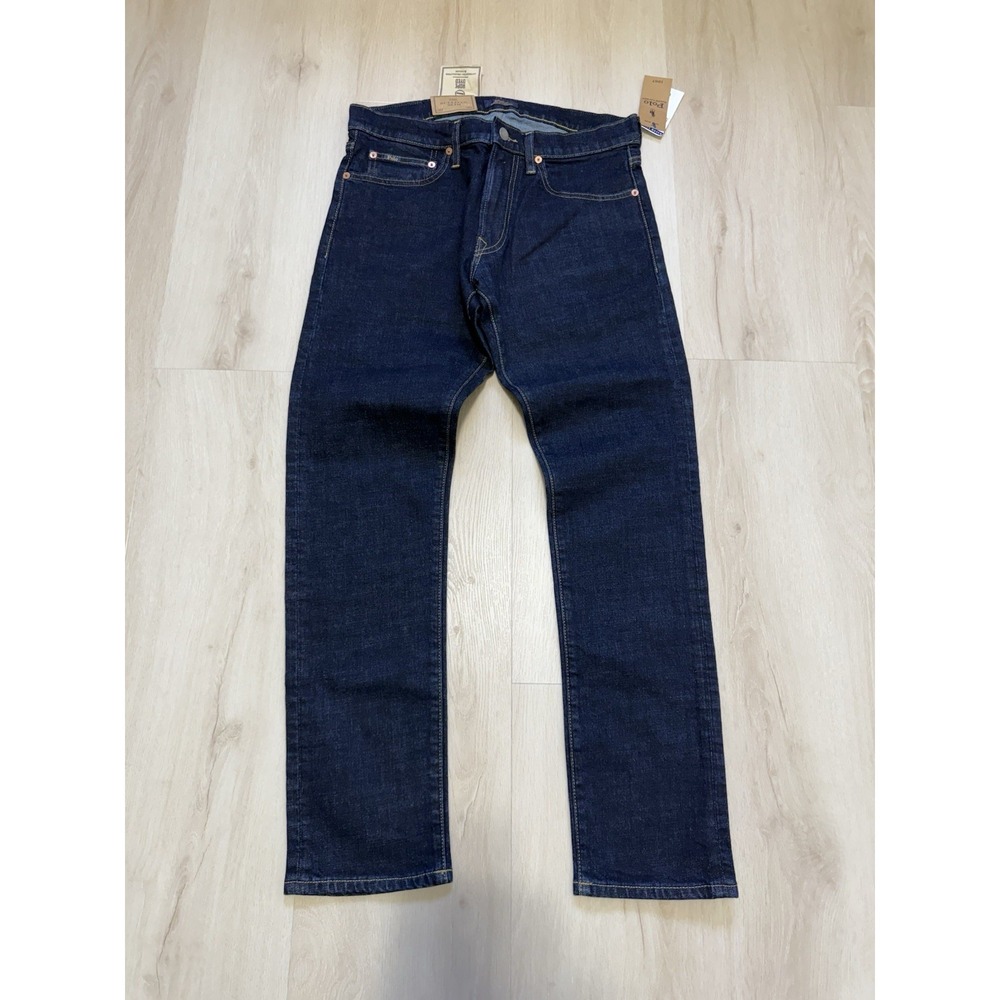 NWT Polo Ralph Lauren Sullivan Slim Stretch Jeans Mens 30x30 Blue Denim Dark